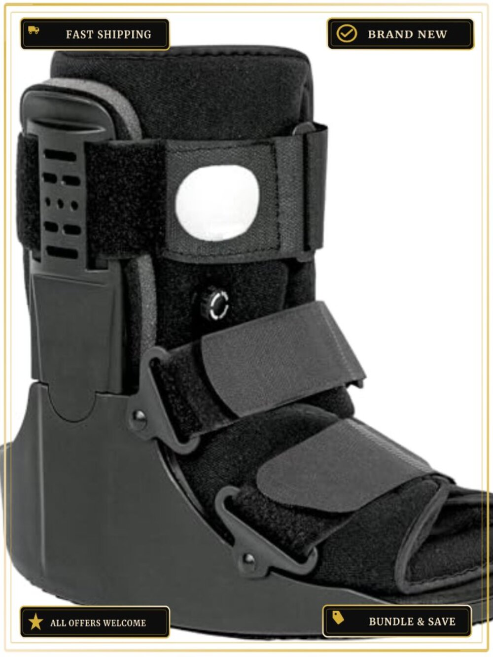 Walking Boot for Broken Foot, Sprained Ankle, Fracture, Medium